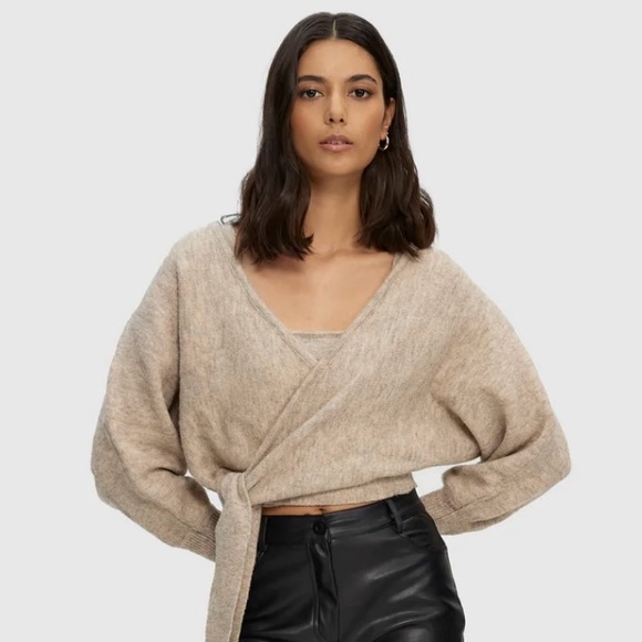 NWT Kuwalla Tee Knit Wrap Sweater - Picture 1 of 4
